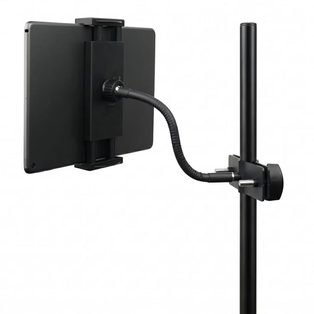 Rannsgeer Flexible Gooseneck Tablet & Phone Mount | Heavy-Duty 3" Pole Clamp