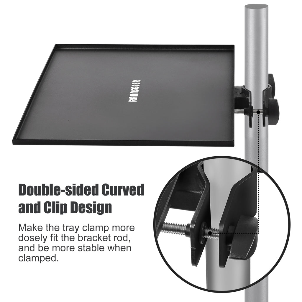 Rannsgeer Universal Metal Tray for Microphone & Speaker Stands