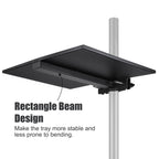 Rannsgeer Universal Metal Tray for Tripod Speaker Stands & Mobile TV Carts