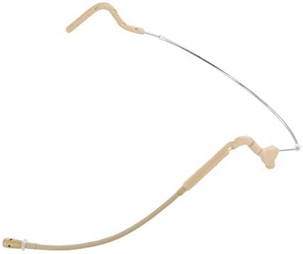U-Voice UVG20 Tan Color Headset Microphone with Detachable Coiled Cable for Sennheiser (Coiled Cable)