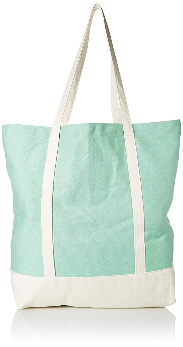 Ezprogear Large Heavy Duty Canvas Tote Bag 20" W x 17" H x 6" D