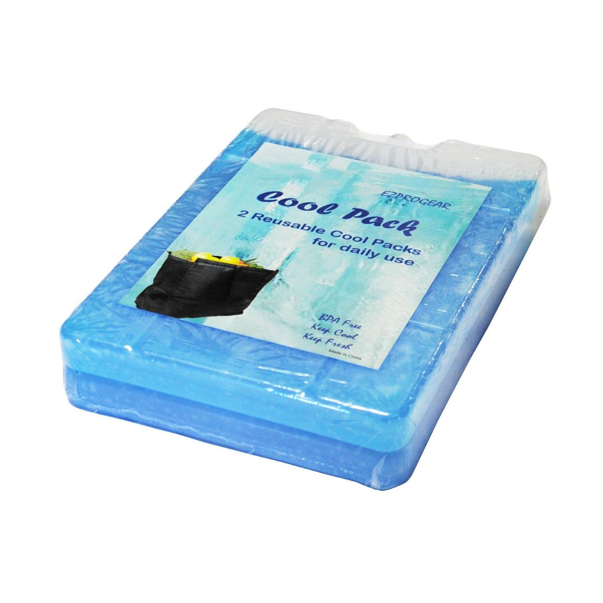 Ezprogear X-Large Cool 2 Packs Reusable & Freezable Ice Packs for Grocery Insulated Bag, Lunch Bag or Cooler Box (X-Large) EZ-ICE-PACK-XL