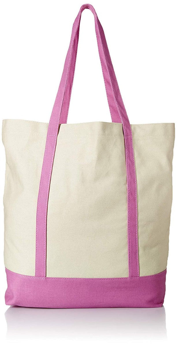 Ezprogear Large Heavy Duty Canvas Tote Bag 20" W x 17" H x 6" D