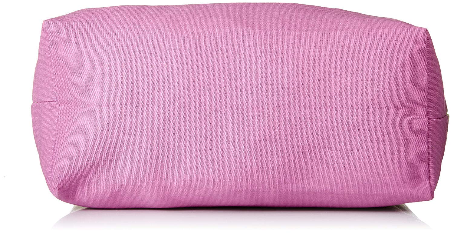 Ezprogear Large Heavy Duty Canvas Tote Bag Rose Pink/Orange 20" W x 17" H x 6" D