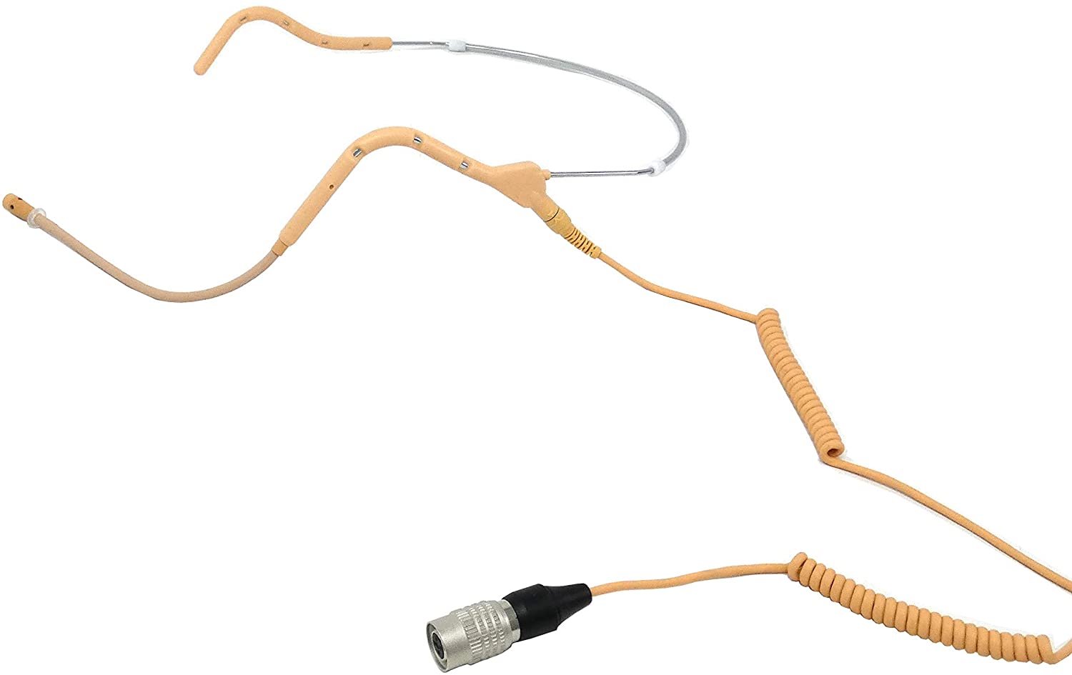 U-Voice UVG20 Tan Color Headset Microphone with Coiled Detachable Cable for Audio Technica