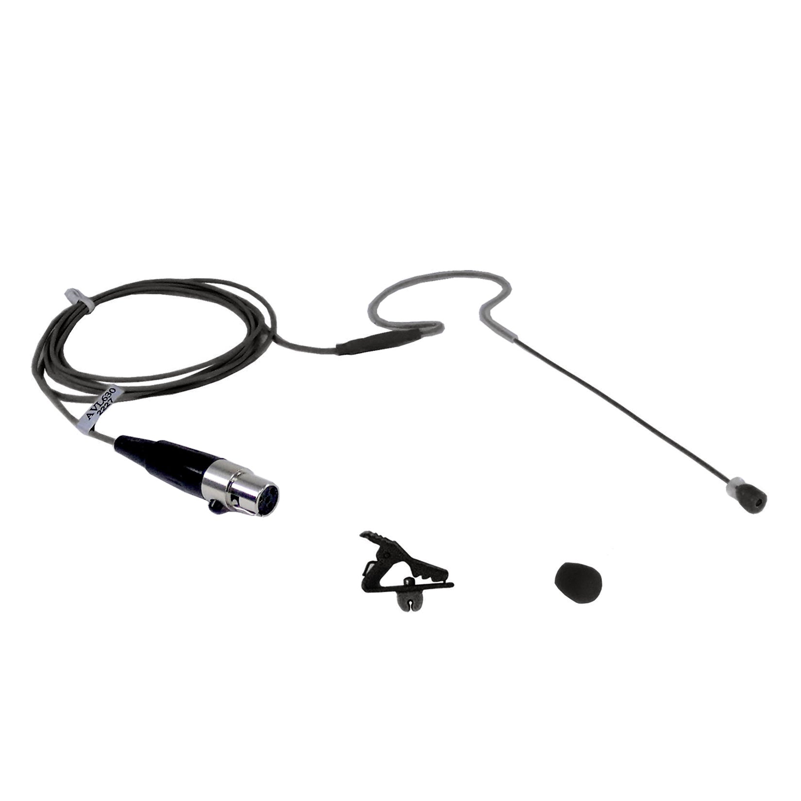 AVJEFES AVL630B-SH4 Mini Headset Microphone for Shure (Black Color)