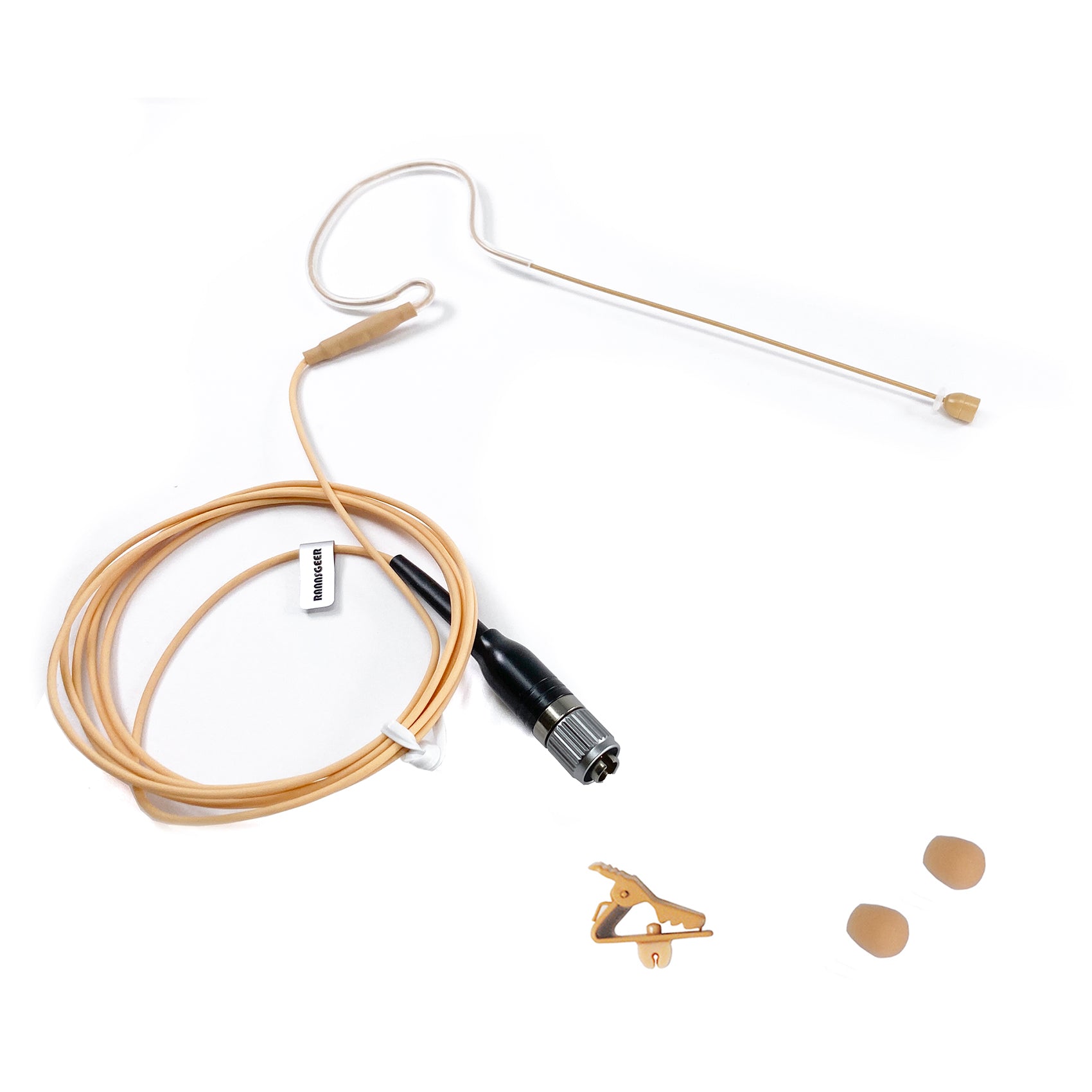 Rannsgeer Mini Headset Microphone - Tan (cH-Style 4-Pin for Audio Technica)