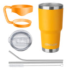 Ezprogear 30 oz Stainless Steel Tumbler with Handle - Mango
