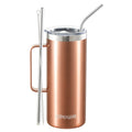 Ezprogear 32oz Insulated Stainless Steel Coffee Mug with Handle - Rose Gold