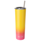 Ezprogear 34oz Slim Skinny tumbler - Vacuum Insulated Stainless Steel with Straw (Mango/Punch)