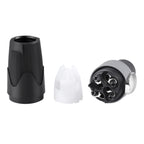 Rannsgeer 4-Pole Speakon Connector - NL4 Compatible, Screw Terminal No-Solder Design, Twist Lock Professional Audio Plug (4-Pack)