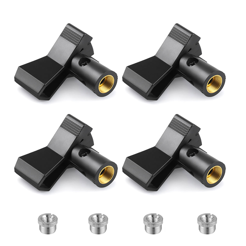 Rannsgeer RC52 Universal Microphone Clip Holder (4 Pack)
