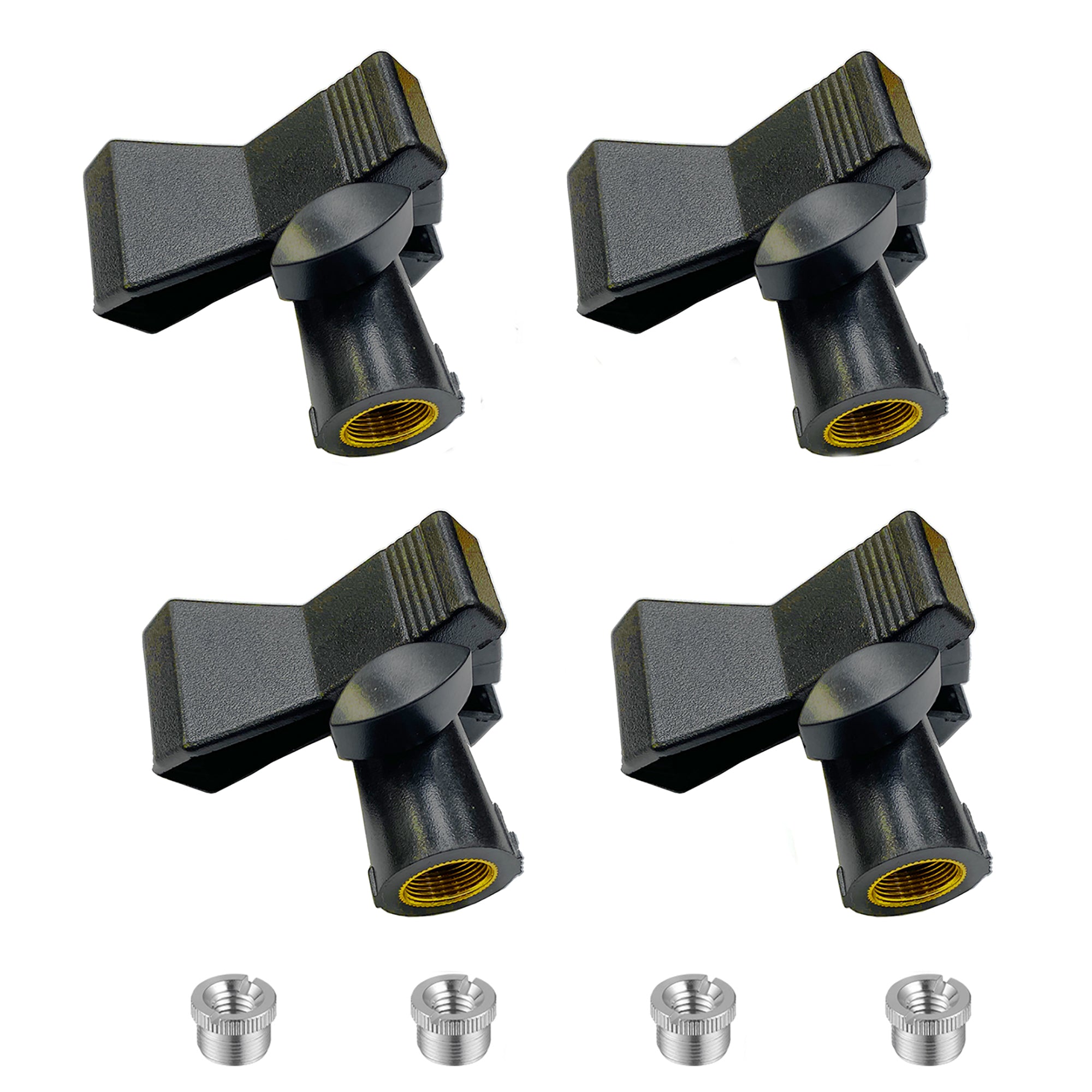Rannsgeer RC68 Universal Microphone Clip Holder with Adapter - 4 Pack