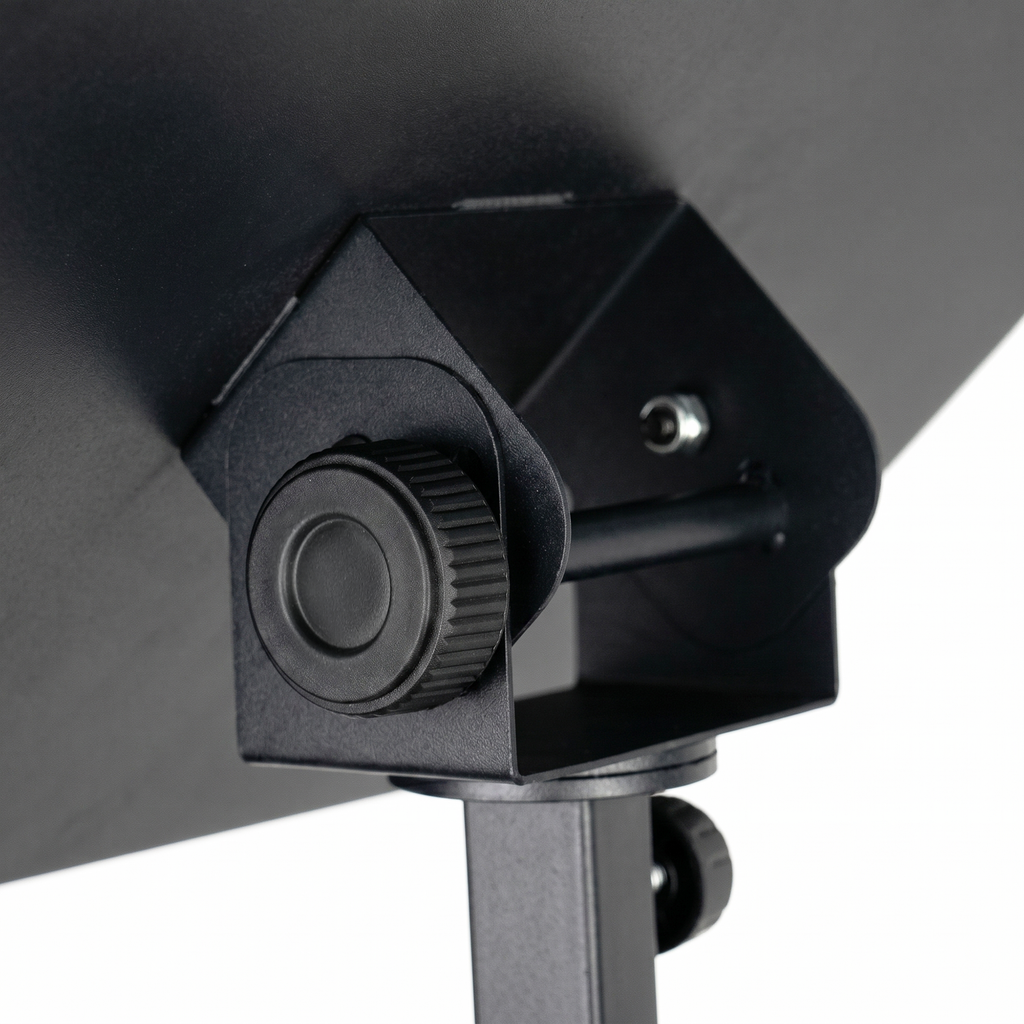 Rannsgeer Laptop Tray Mount for Speaker Stands & Treadmills | 360° Swivel & Tilt Clamp