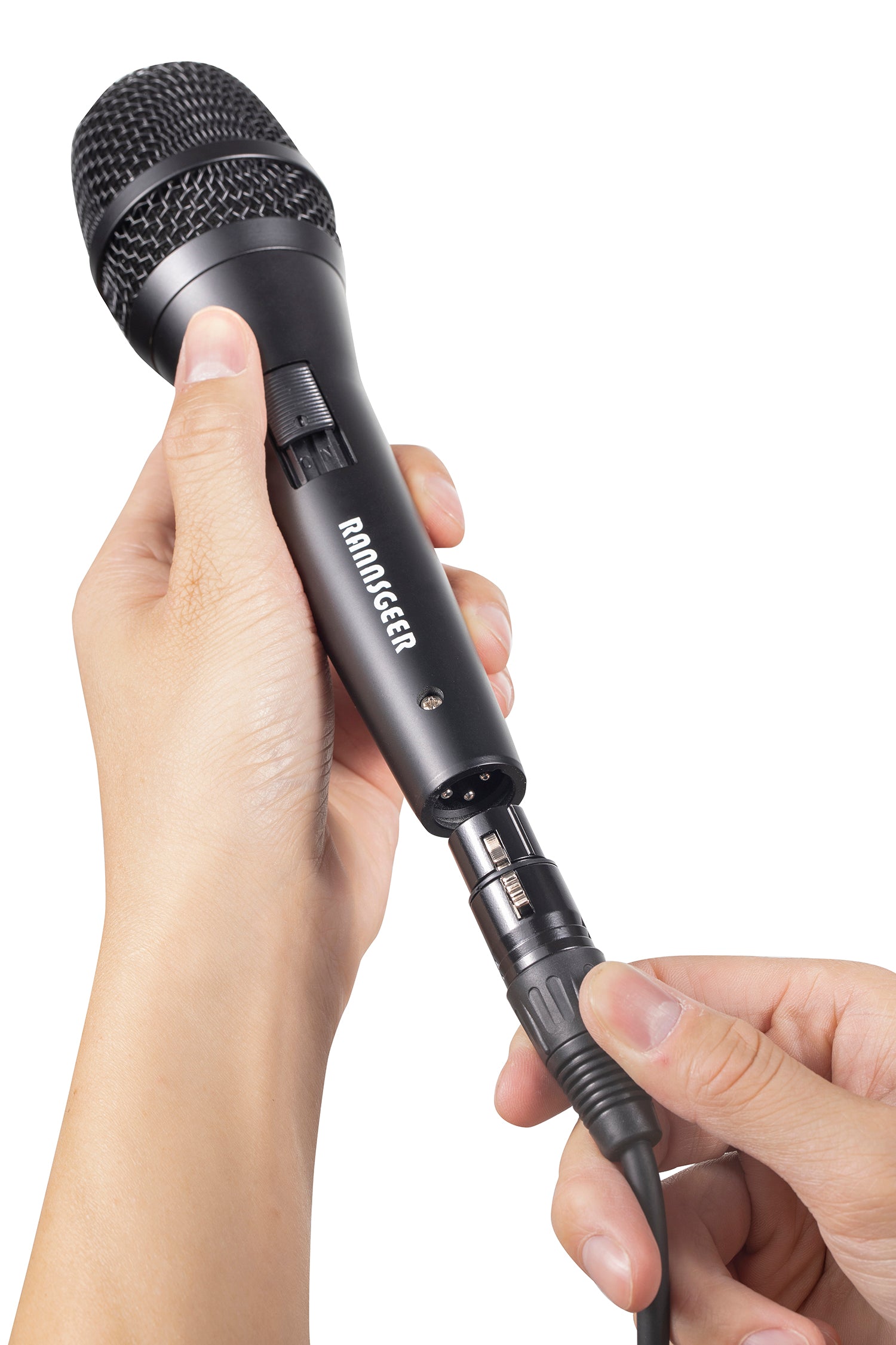 Rannsgeer RM82B Dynamic Vocal Microphone – Professional Handheld Karaoke Mic with 10ft Cable and Hard Carrying Case