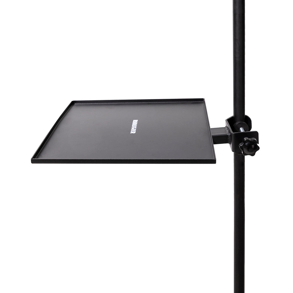 Rannsgeer RST103 Heavy Duty 11.8" x 11.8"Metal Clamp-On Tray for Speaker & TV Stand Tripods