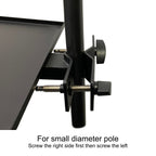 Rannsgeer Universal Metal Tray for Tripod Speaker Stands & Mobile TV Carts