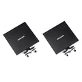 Rannsgeer 2-Pack Universal Metal Tray for Tripod Speaker Stands & Mobile TV Carts