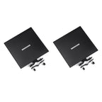 Rannsgeer 2-Pack Universal Metal Tray for Tripod Speaker Stands & Mobile TV Carts
