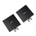 Rannsgeer 2-Pack Universal Metal Tray for Tripod Speaker Stands & Mobile TV Carts