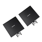 Rannsgeer 2-Pack Universal Metal Tray for Tripod Speaker Stands & Mobile TV Carts