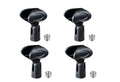 Rannsgeer RC55 Microphone Soft Clip Holder with Adapter 4-Pack (Black)