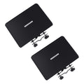 Rannsgeer Universal Clamp-On Metal Tray (2-Pack) – Heavy-Duty Utility Shelf for Microphone & Speaker Stands, Fits Round & Square Tubes, Perfect for Laptops, Projectors, and Mixers