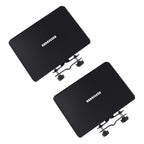 Rannsgeer Universal Clamp-On Metal Tray (2-Pack) – Heavy-Duty Utility Shelf for Microphone & Speaker Stands, Fits Round & Square Tubes, Perfect for Laptops, Projectors, and Mixers