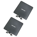 Rannsgeer Universal Clamp-On Metal Tray (2-Pack) – Heavy-Duty Utility Shelf for Microphone & Speaker Stands, Fits Round & Square Tubes, Perfect for Laptops, Projectors, and Mixers