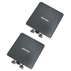 Rannsgeer Universal Clamp-On Metal Tray (2-Pack) – Heavy-Duty Utility Shelf for Microphone & Speaker Stands, Fits Round & Square Tubes, Perfect for Laptops, Projectors, and Mixers