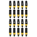 Rannsgeer 20-Pack 3-Pin XLR Connector Male & Female DIY Solder Plugs (Multi Colors)