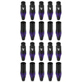 Rannsgeer 20-Pack 3-Pin XLR Connector Male & Female DIY Solder Plugs (Multi Colors)