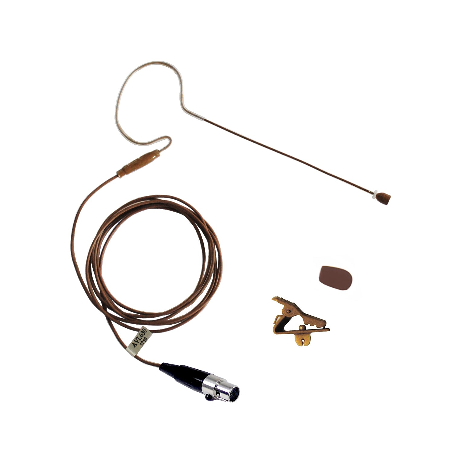 AV-Jefes AVL630CC-SH4 Mini Headset Microphone for Shure (Cocoa Color)