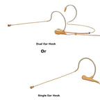 Rannsgeer UHF R288-70D-FR 4-Channel Mini Headset Wireless Microphone with Dual Ear Hook Frame