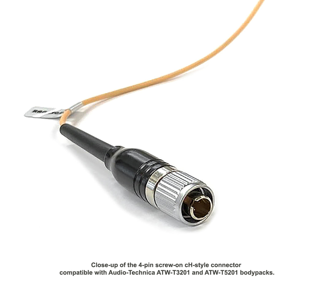 Rannsgeer Mini Headset Microphone - Tan (cH-Style 4-Pin for Audio Technica)
