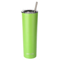 Ezprogear 34oz Matte Lime Green Stainless Steel Slim Skinny Tumbler Vacuum Insulated with Straws