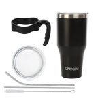 Ezprogear 40 oz Tumbler with Handle and Straw - Insulated Stainless Steel Water Mug