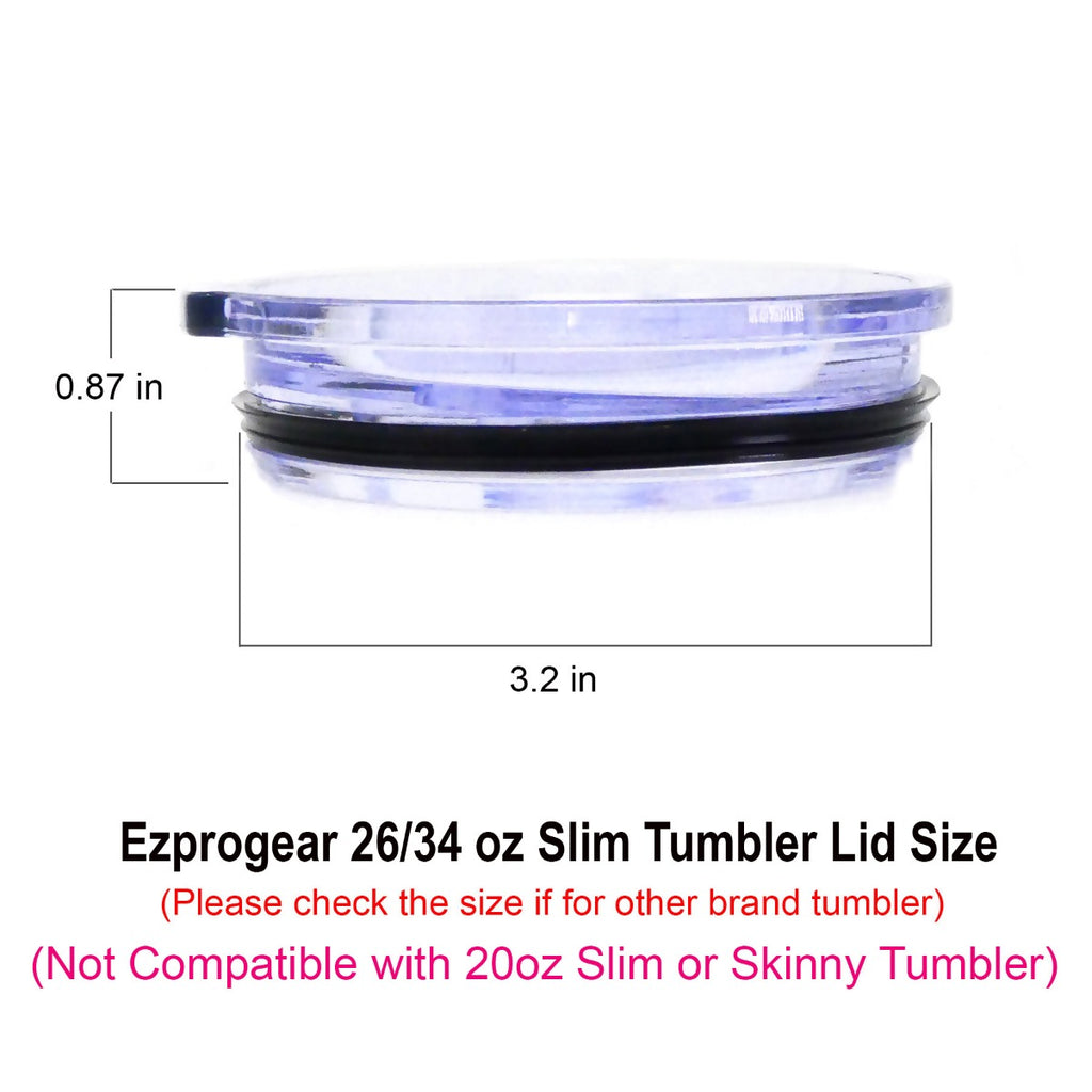2 Pack Lid for 26 oz  & 34 oz Slim Skinny Tumbler & 34 oz Mug