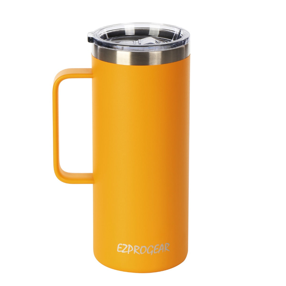 Ezprogear 32 oz Mango Stainless Steel Beer Tumbler Double Wall Coffee Mug with Handle and Lid