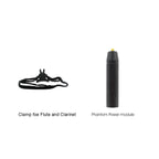 Rannsgeer PMMB19-SH4-CL Clarinet Clip-On Musical Instrument Microphone for Shure Wireless Microphone and Phantom Power Input