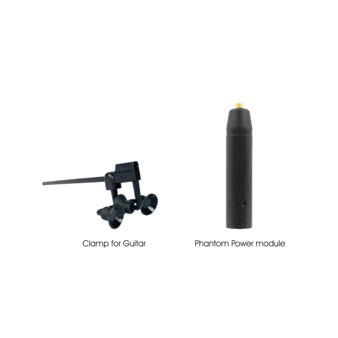 Rannsgeer PMMB19-SH4-GT Guitar Clip-On Musical Instrument Microphone for Shure Wireless Microphone and Phantom Power Input
