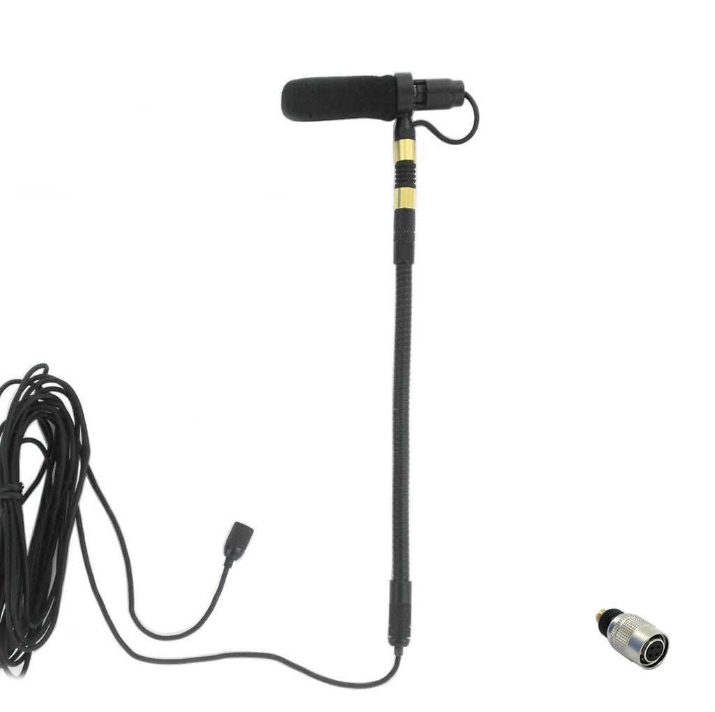 Rannsgeer PMMB19-SH4-VA Viola Clip-On Musical Instrument Microphone for Shure Wireless Microphone and Phantom Power Input