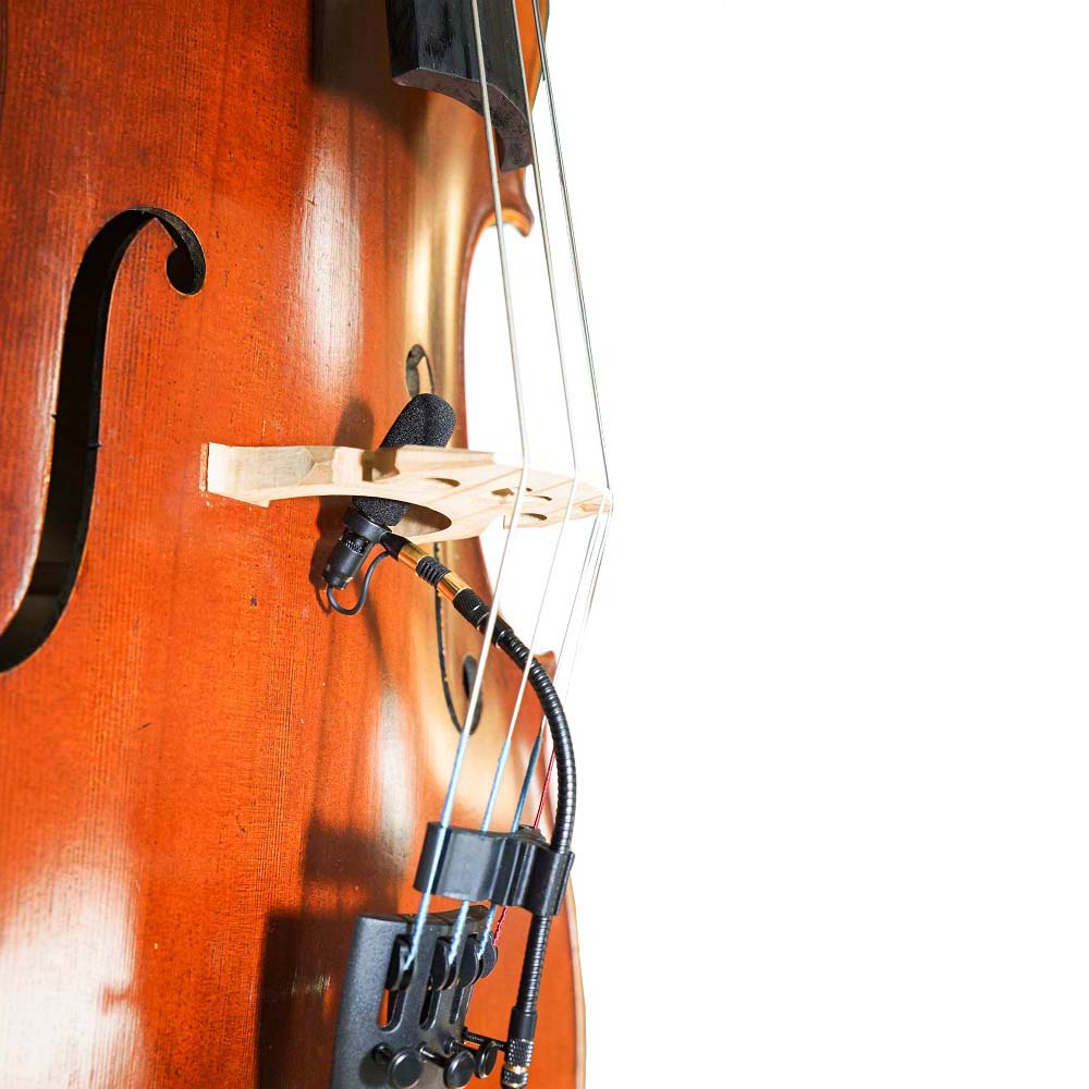 Rannsgeer PMMB19-SH4-VA Viola Clip-On Musical Instrument Microphone for Shure Wireless Microphone and Phantom Power Input