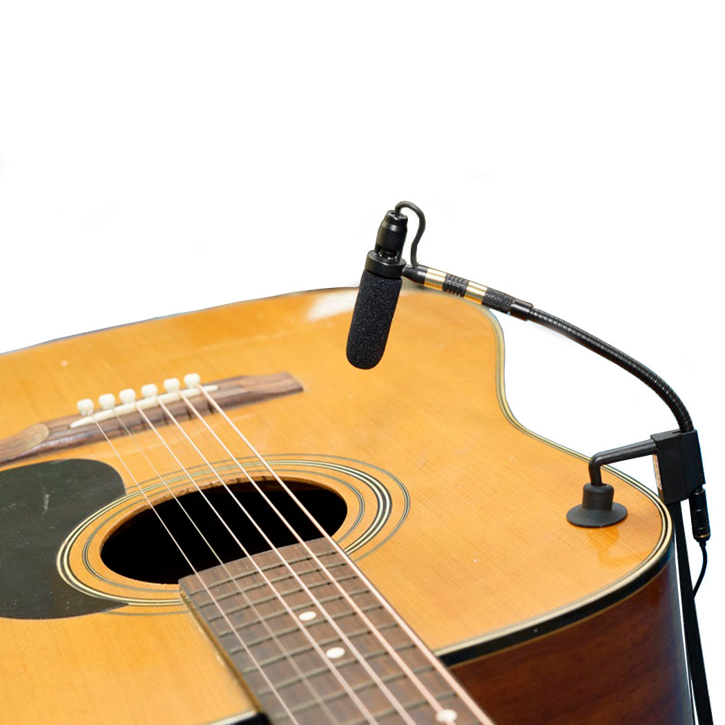 Rannsgeer PMMB19-SH4-GT Guitar Clip-On Musical Instrument Microphone for Shure Wireless Microphone and Phantom Power Input