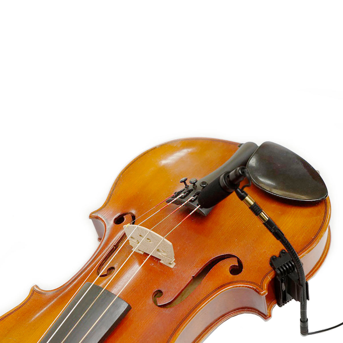 Rannsgeer PMMB19-SH4-VL Violin Clip-On Musical Instrument Microphone for Shure Wireless Microphone and Phantom Power Input