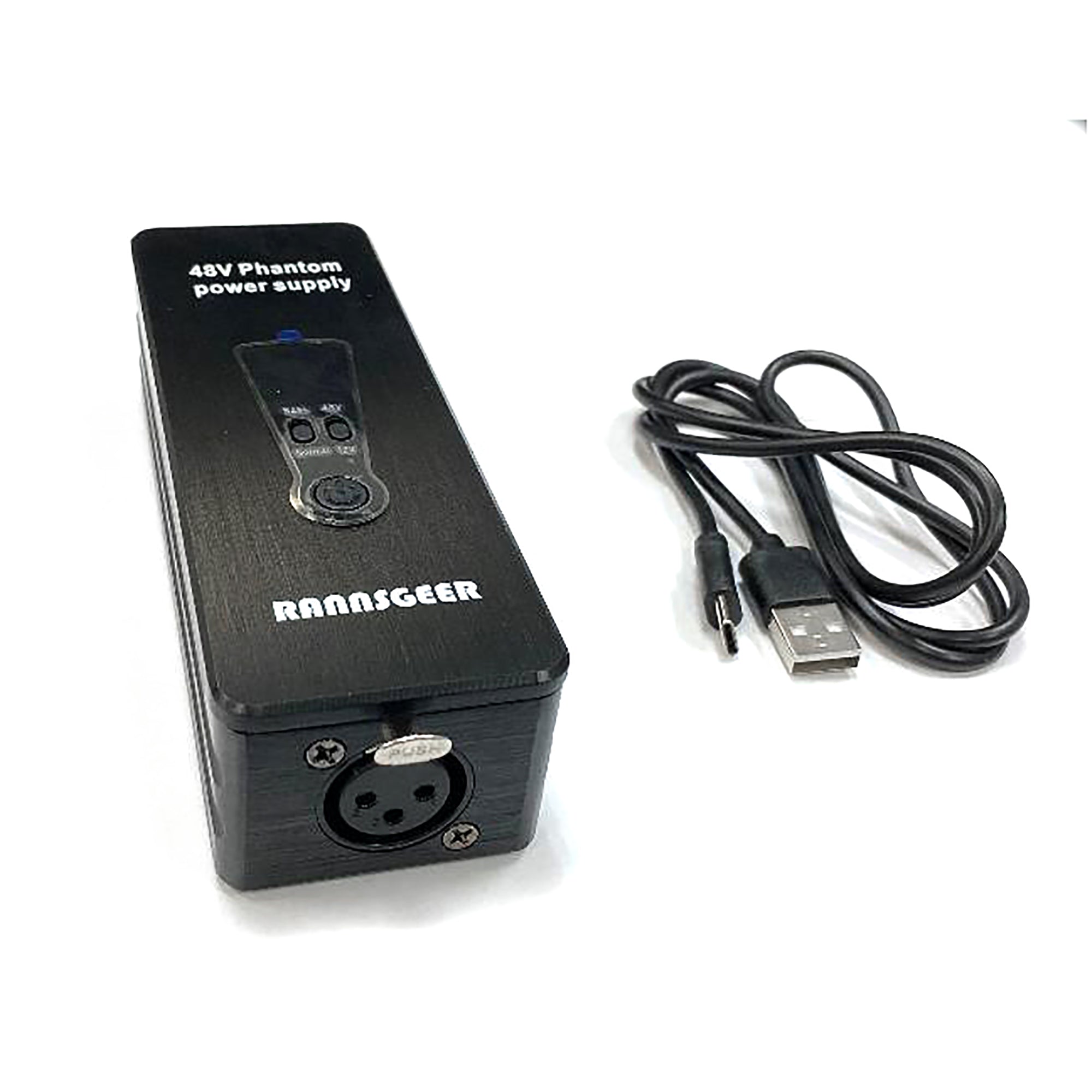Rannsgeer Rechargeable 48V Phantom Power Supply with Lithium Battery