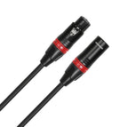 Rannsgeer R7201P2 XLR Male to XLR Female 2 Pack 1 Feet Microphone Cable