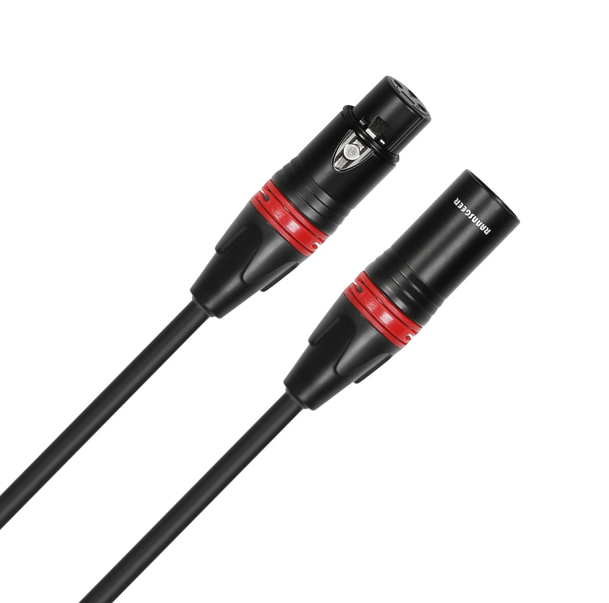 Rannsgeer R7201P2 XLR Male to XLR Female 2 Pack 1 Feet Microphone Cable