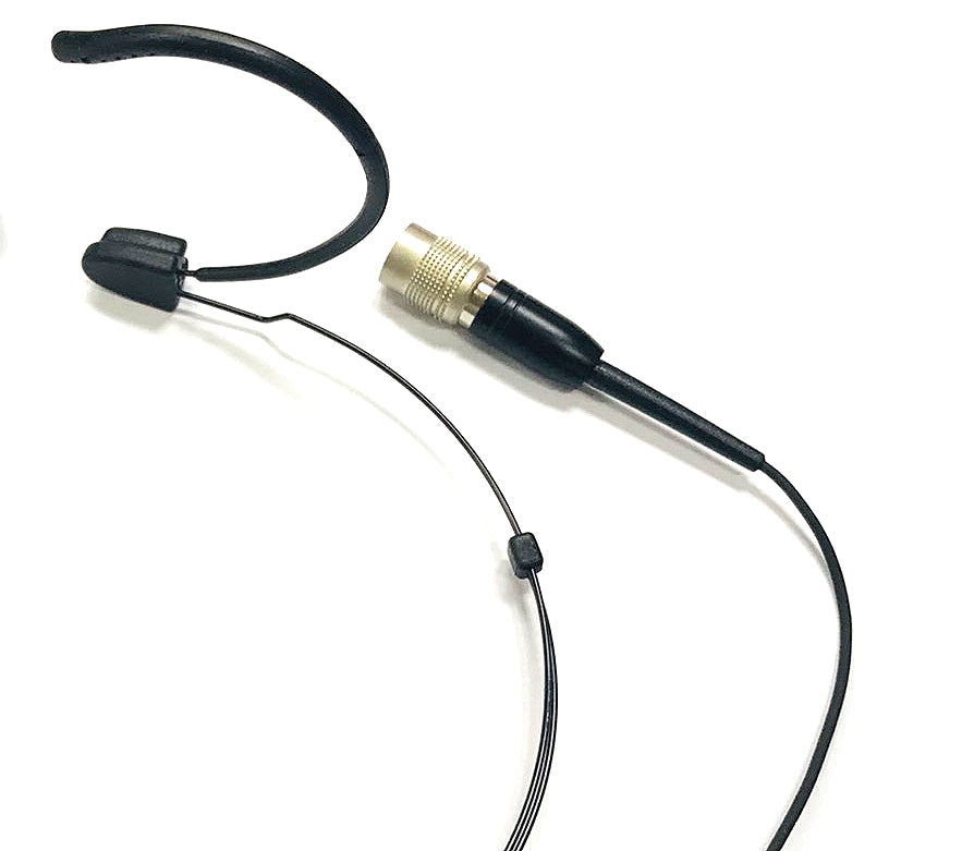 U-Voice UV340A-H4P Ultra Lite Adjustable Frame and Boom Black Color Headset Microphone for Audio Technica