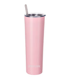 Ezprogear 34oz Slim Tumbler with Straw | Matte Carnation
